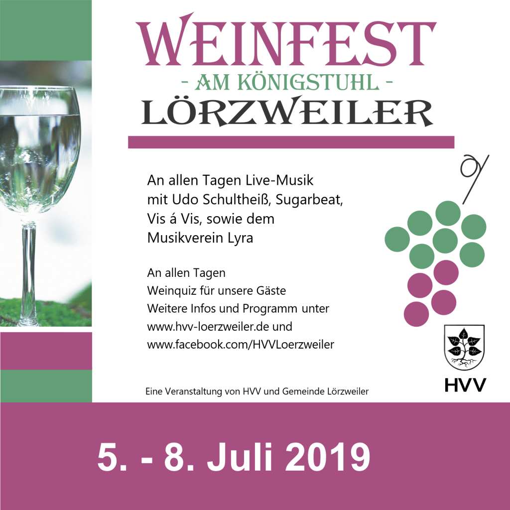 Weinfest-Werbung 2019